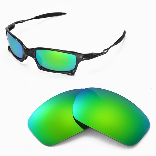 Walleva Emerald Polarized Replacement Lenses for Oakley X